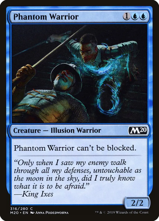 2019 Core Set 2020 Phantom Warrior common #316 common card image