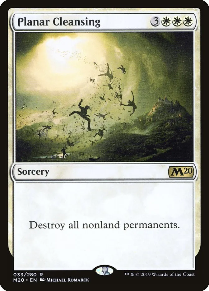 2019 Core Set 2020 Planar Cleansing [Foil] rare #33 rare card image