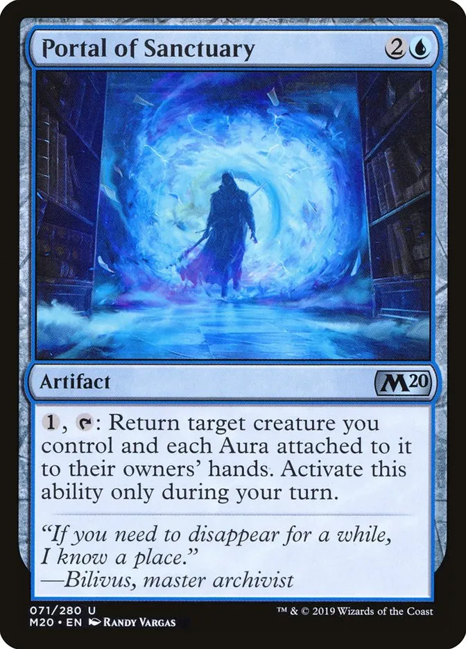 2019 Core Set 2020 Portal of Sanctuary [Foil] uncommon #71 uncommon card image