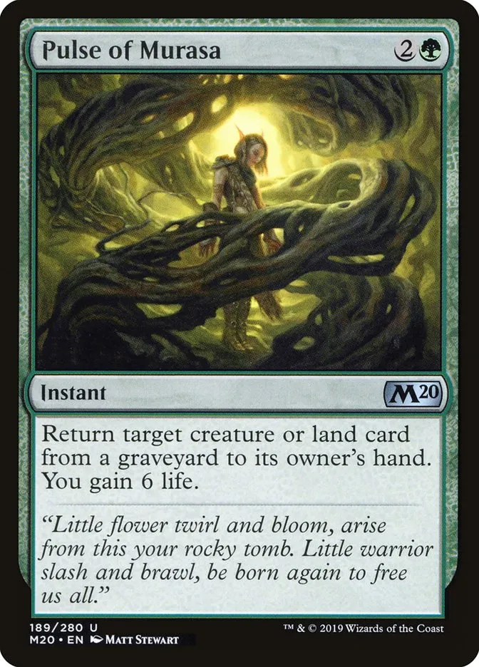 2019 Core Set 2020 Pulse of Murasa #189 uncommon card image