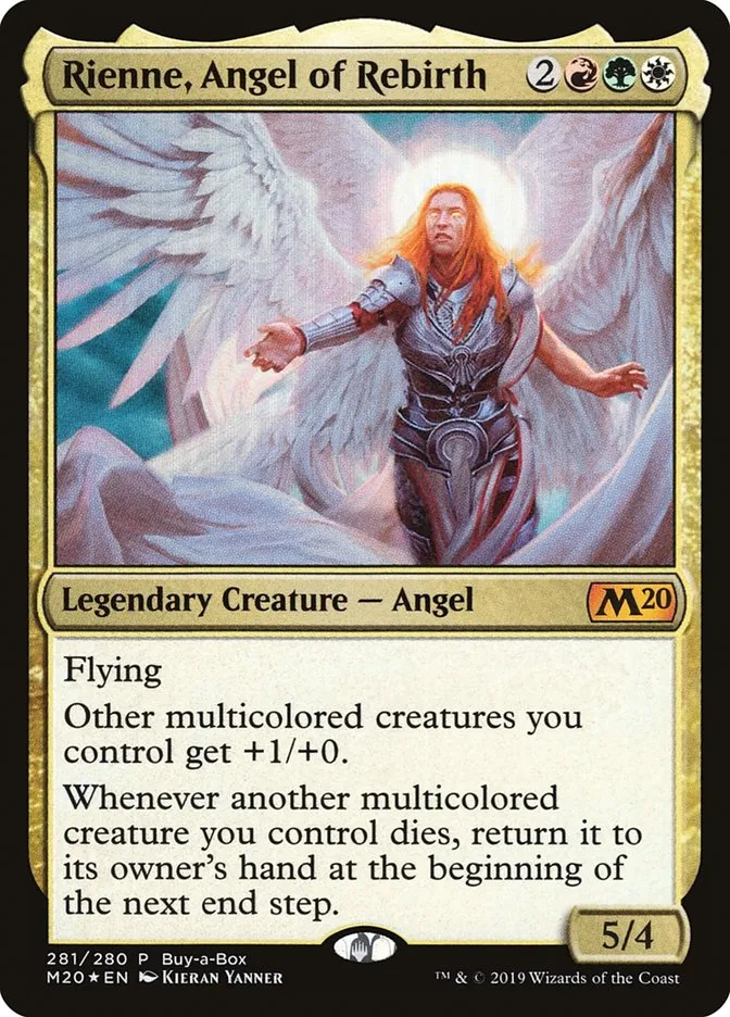 2019 Core Set 2020 Rienne, Angel of Rebirth #281 mythic card image