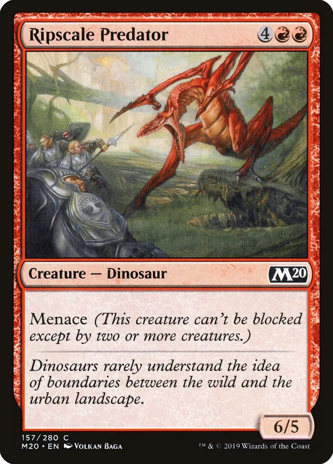 2019 Core Set 2020 Ripscale Predator [Foil] common #157 common card image