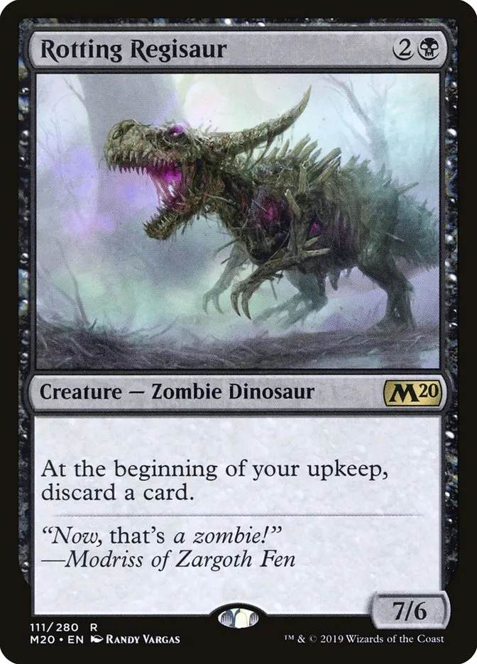 2019 Core Set 2020 Rotting Regisaur rare #111 rare card image