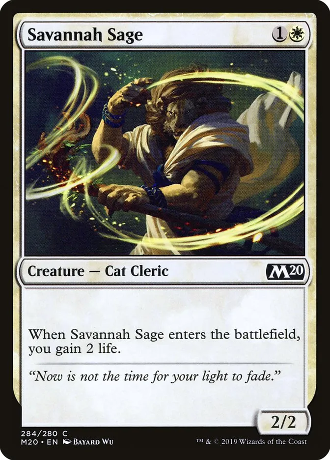 2019 Core Set 2020 Savannah Sage common #284 common card image