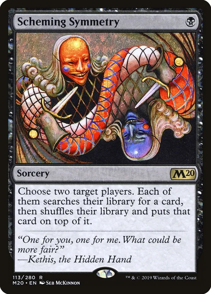 2019 Core Set 2020 Scheming Symmetry rare #113 rare card image