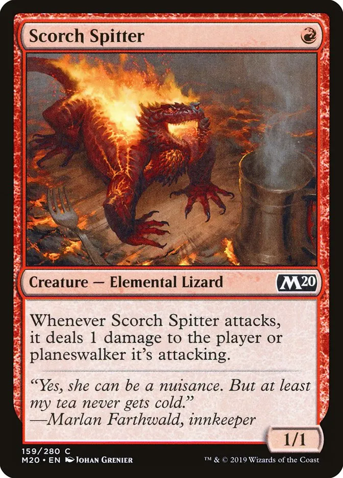 2019 Core Set 2020 Scorch Spitter common #159 common card image