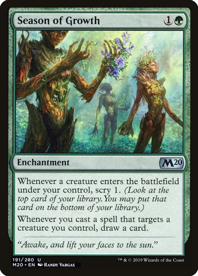 2019 Core Set 2020 Season of Growth #191 uncommon card image