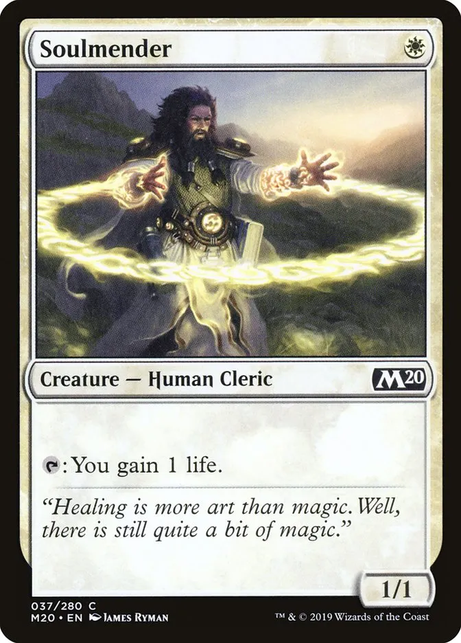 2019 Core Set 2020 Soulmender common #37 common card image