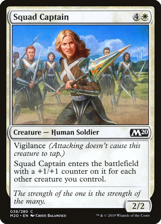 2019 Core Set 2020 Squad Captain common #38 common card image
