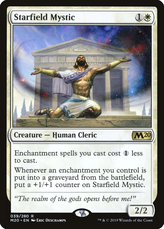 2019 Core Set 2020 Starfield Mystic [Foil] rare #39 rare card image