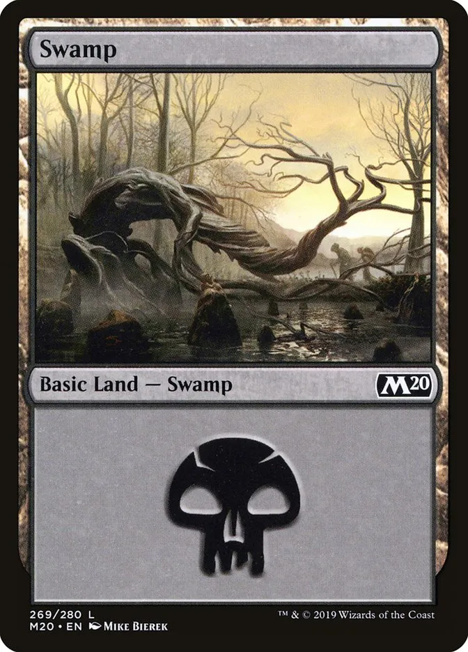 2019 Core Set 2020 Swamp common #269 common card image