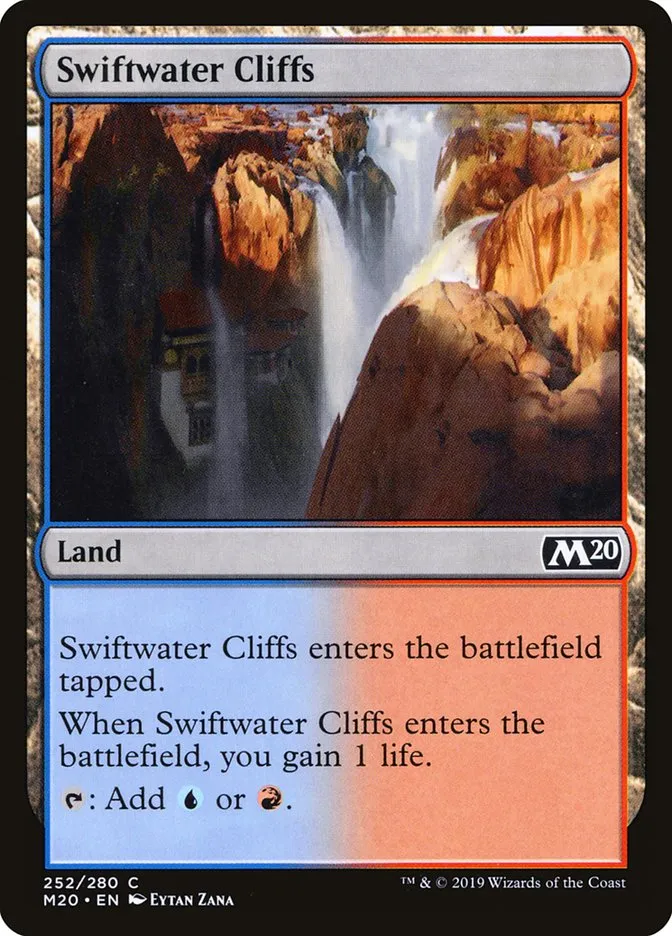 2019 Core Set 2020 Swiftwater Cliffs common #252 common card image