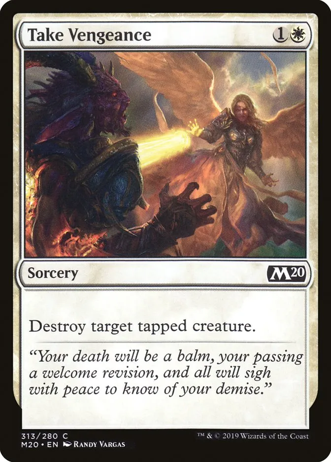 2019 Core Set 2020 Take Vengeance common #313 common card image