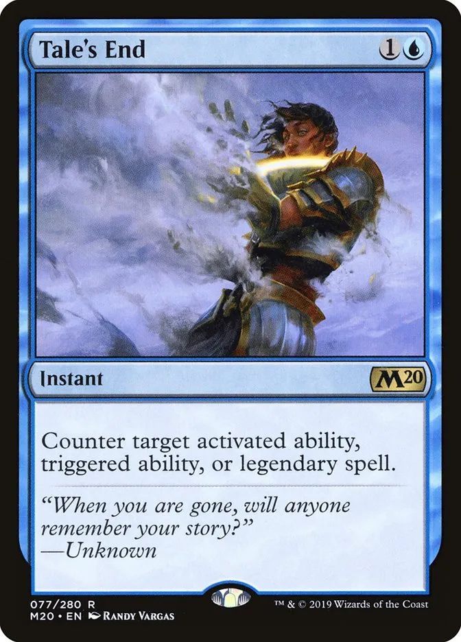 2019 Core Set 2020 Tale's End [Foil] rare #77 rare card image