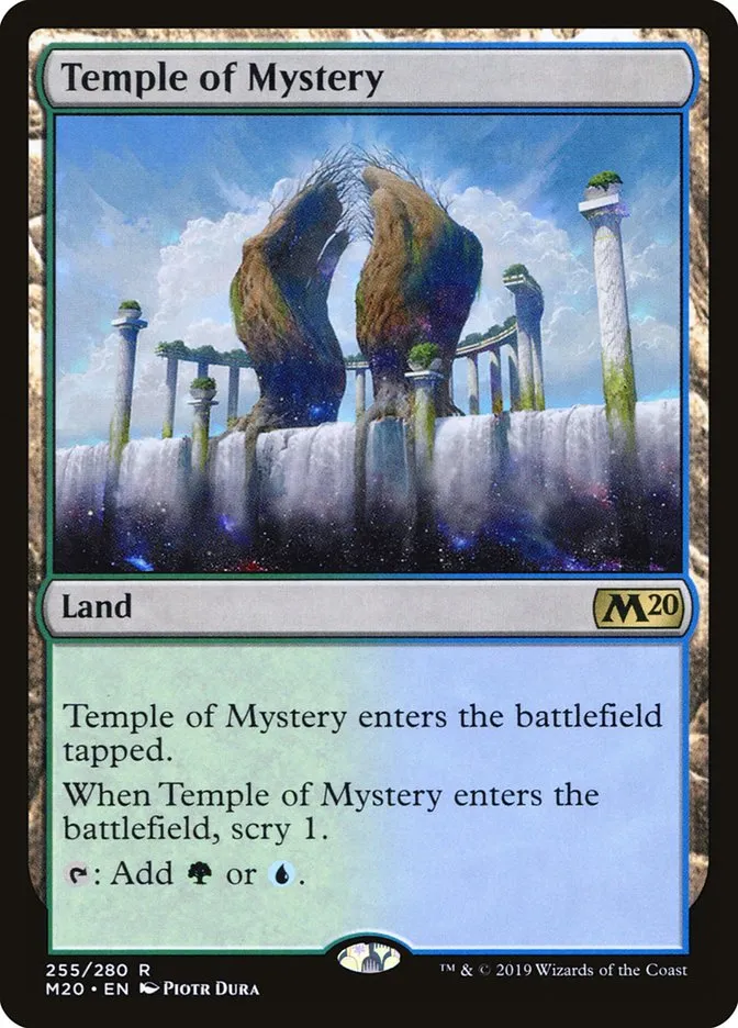 2019 Core Set 2020 Temple of Mystery #255 rare card image