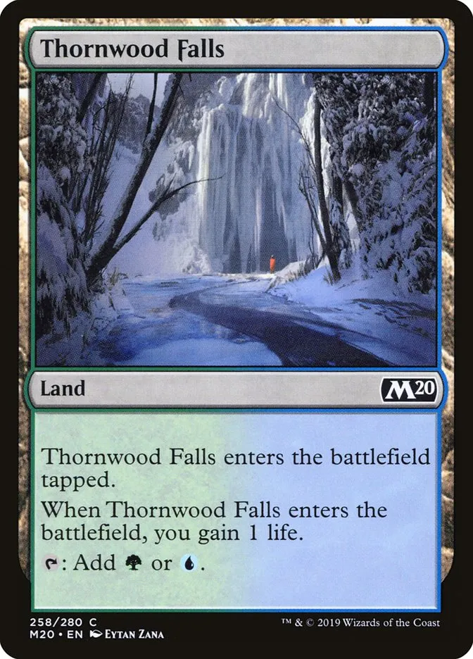 2019 Core Set 2020 Thornwood Falls common #258 common card image