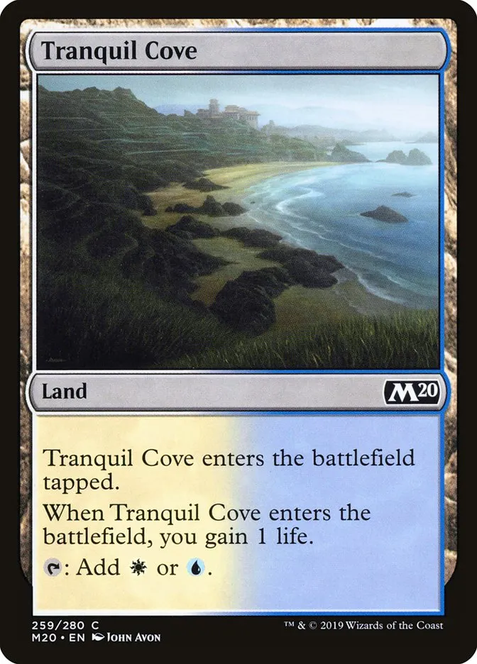 2019 Core Set 2020 Tranquil Cove [Foil] common #259 common card image