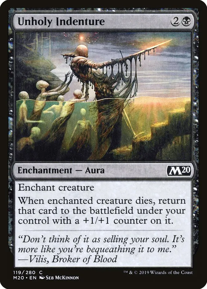2019 Core Set 2020 Unholy Indenture common #119 common card image