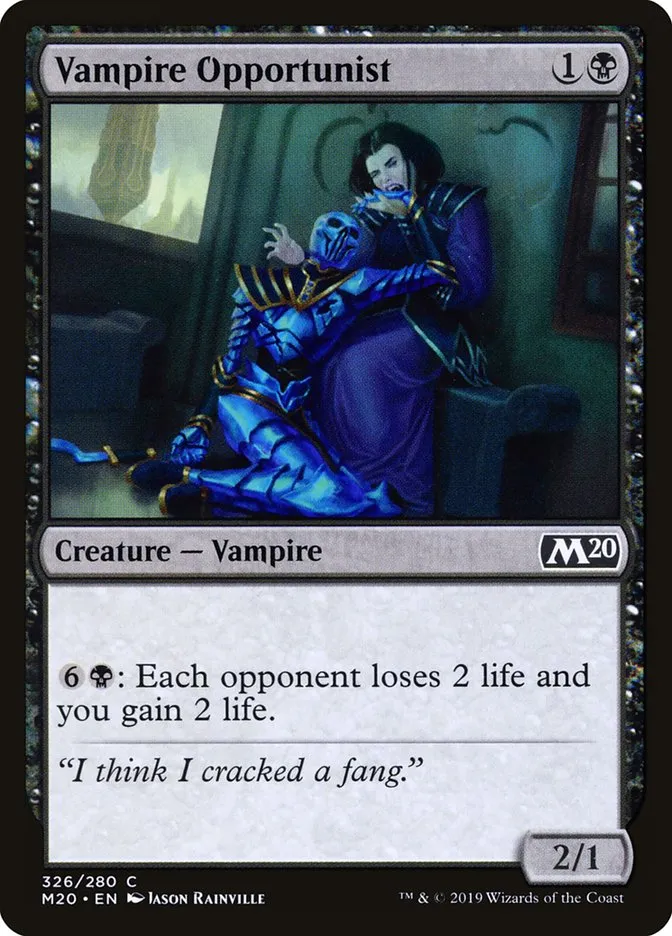 2019 Core Set 2020 Vampire Opportunist common #326 common card image