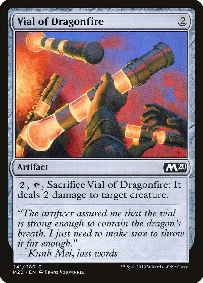2019 Core Set 2020 Vial of Dragonfire #241 common card image