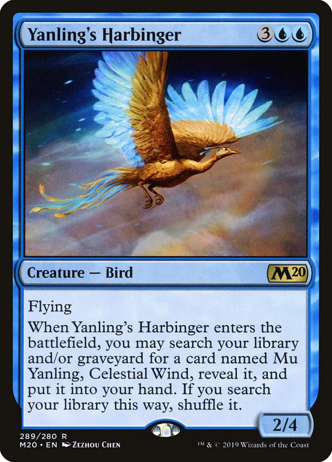 2019 Core Set 2020 Yanling's Harbinger #289 rare card image