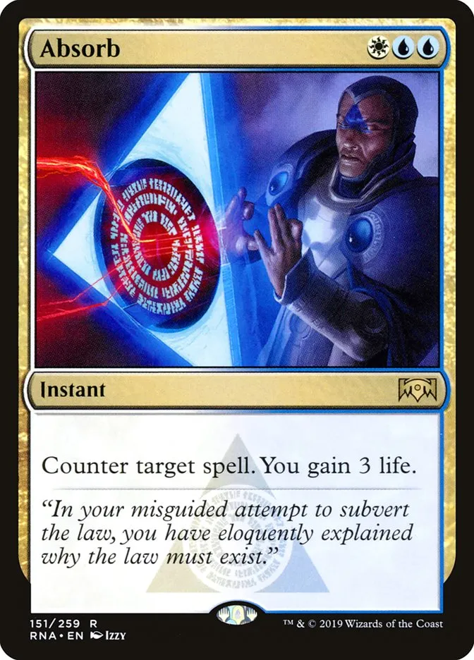 2019 Ravnica Allegiance Absorb #151 rare card image