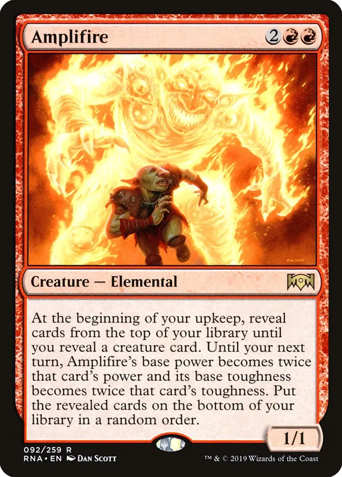 2019 Ravnica Allegiance Amplifire #92 rare card image