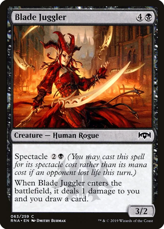 2019 Ravnica Allegiance Blade Juggler #63 common card image