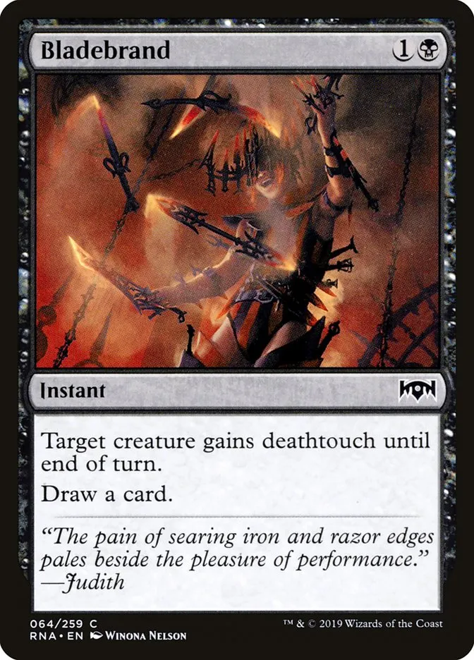 2019 Ravnica Allegiance Bladebrand #64 common card image