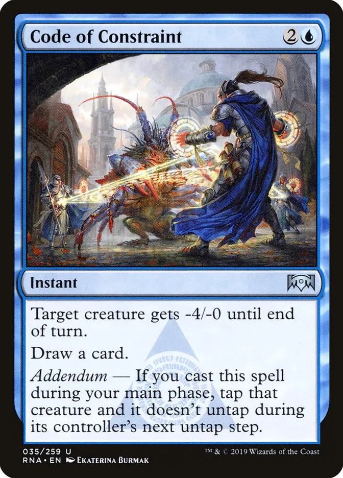 2019 Ravnica Allegiance Code of Constraint uncommon #35 uncommon card image