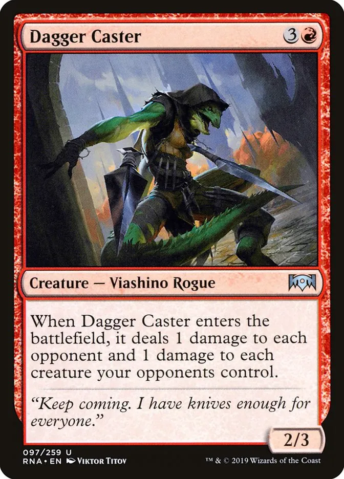 2019 Ravnica Allegiance Dagger Caster #97 uncommon card image