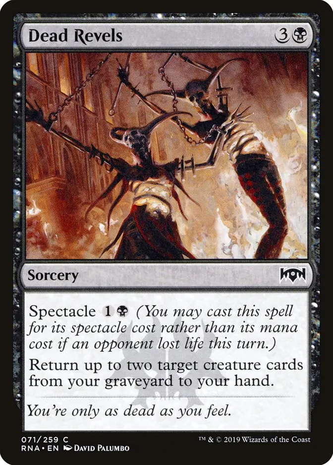 2019 Ravnica Allegiance Dead Revels #71 common card image