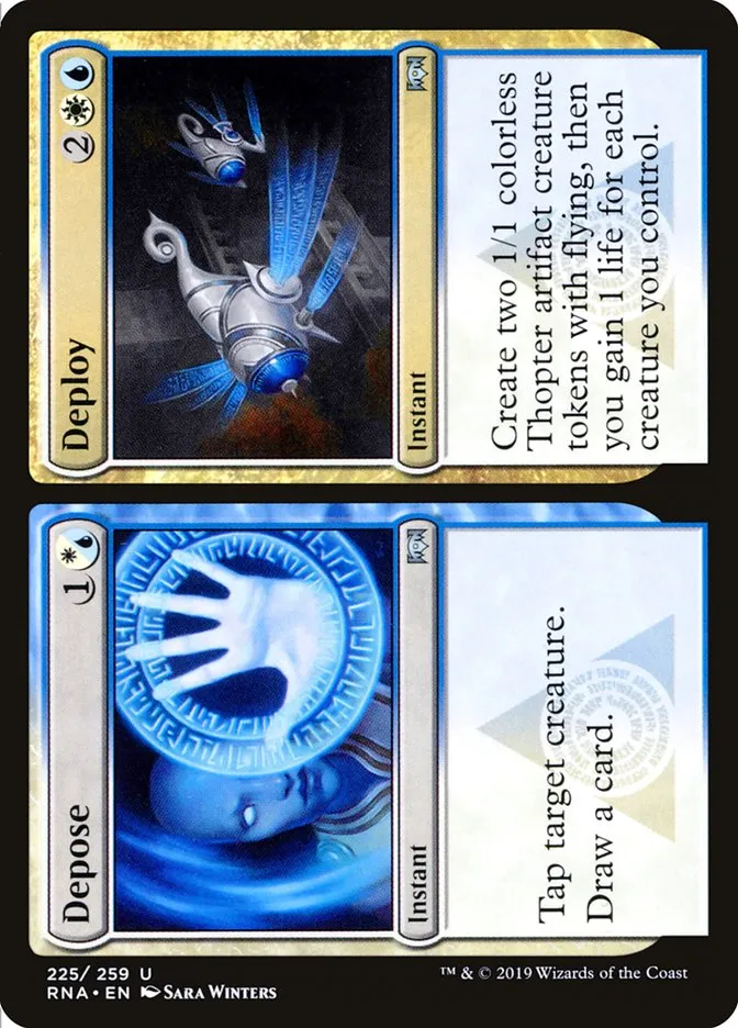 2019 Ravnica Allegiance Depose // Deploy #225 uncommon card image