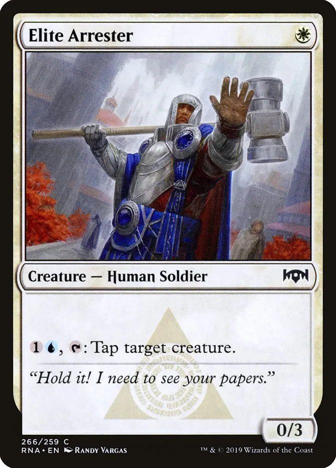 2019 Ravnica Allegiance Elite Arrester #266 common card image