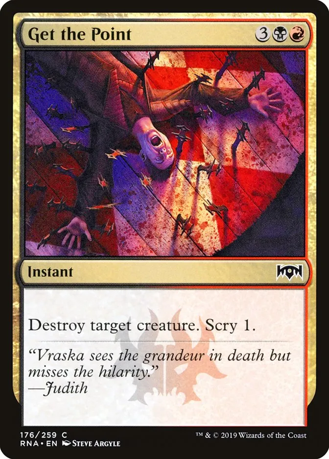 2019 Ravnica Allegiance Get the Point #176 common card image