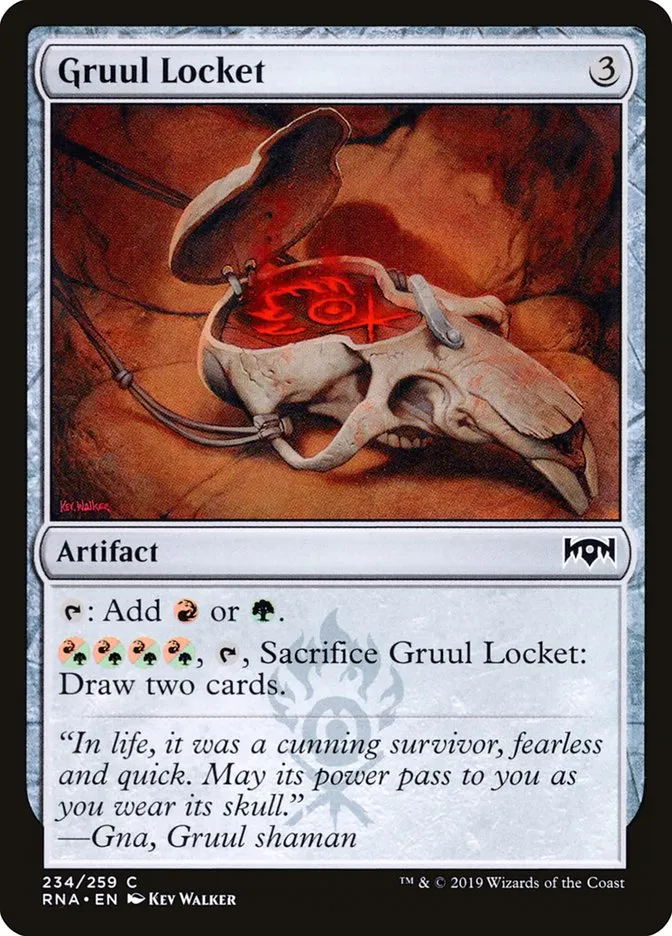 2019 Ravnica Allegiance Gruul Locket #234 common card image