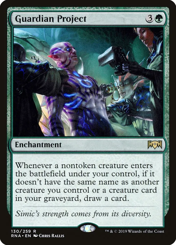 2019 Ravnica Allegiance Guardian Project #130 rare card image