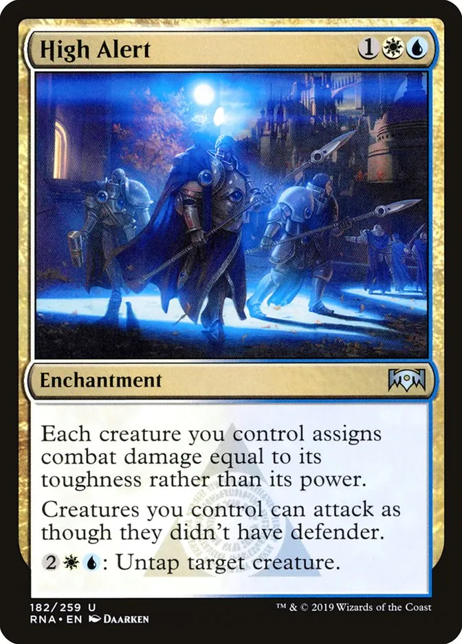 2019 Ravnica Allegiance High Alert #182 uncommon card image