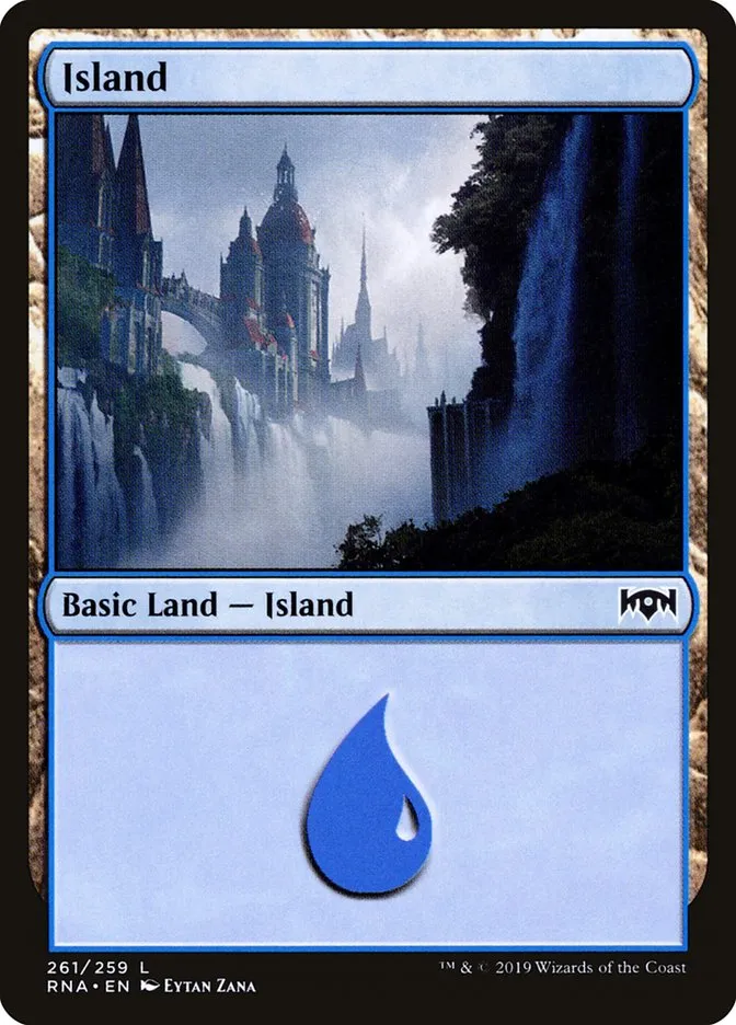 2019 Ravnica Allegiance Island #261 common card image