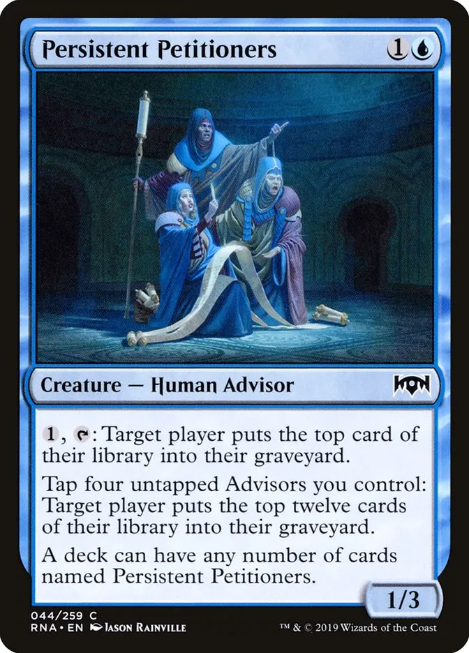 2019 Ravnica Allegiance Persistent Petitioners #44 common card image