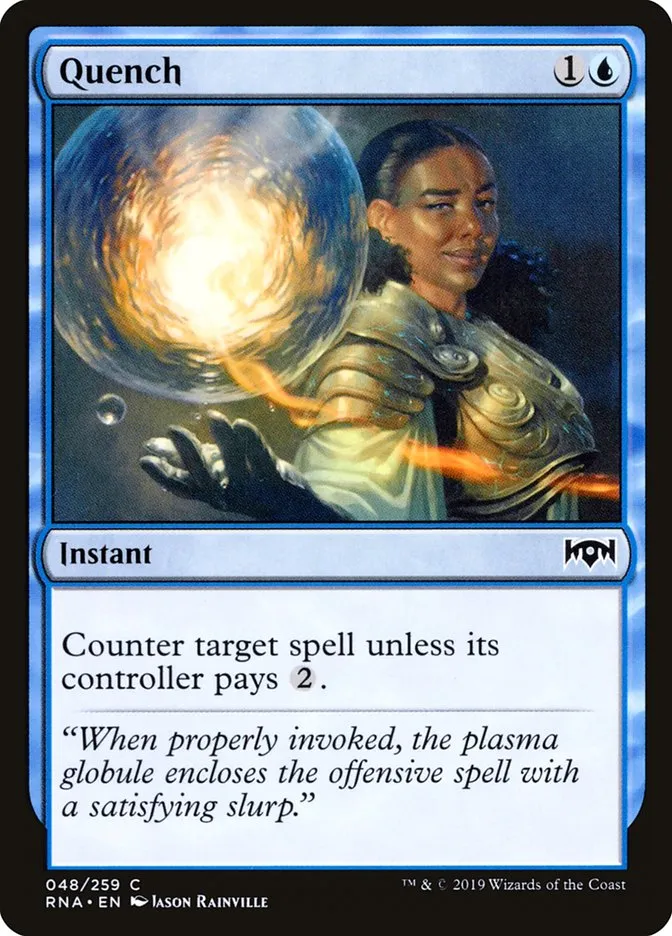 2019 Ravnica Allegiance Quench #48 common card image