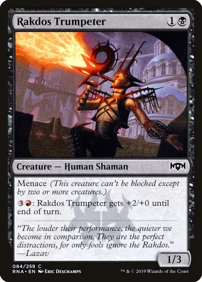 2019 Ravnica Allegiance Rakdos Trumpeter #84 common card image