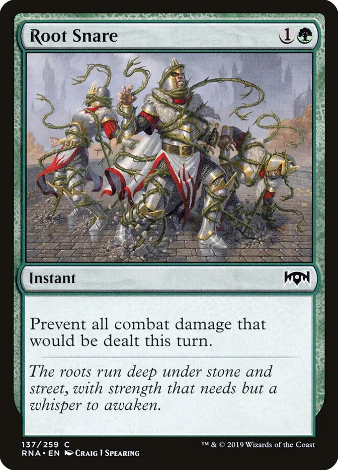 2019 Ravnica Allegiance Root Snare #137 common card image