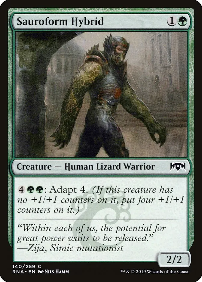 2019 Ravnica Allegiance Sauroform Hybrid #140 common card image