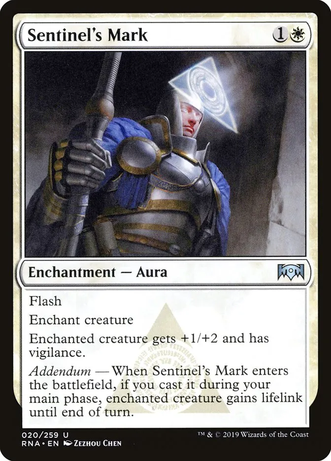 2019 Ravnica Allegiance Sentinel's Mark uncommon #20 uncommon card image
