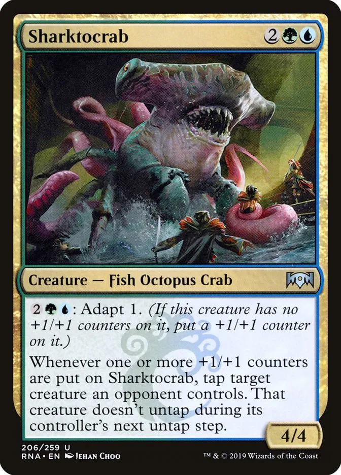 2019 Ravnica Allegiance Sharktocrab #206 uncommon card image