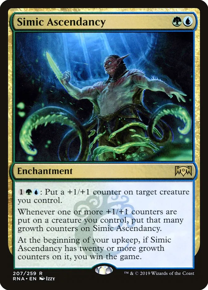 2019 Ravnica Allegiance Simic Ascendancy #207 rare card image