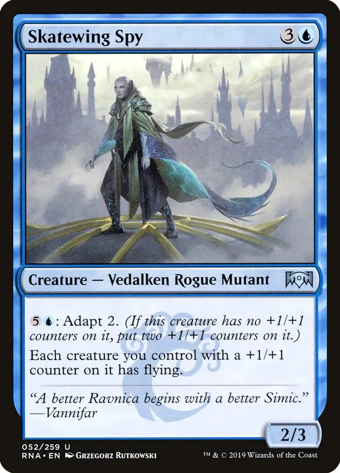 2019 Ravnica Allegiance Skatewing Spy #52 uncommon card image