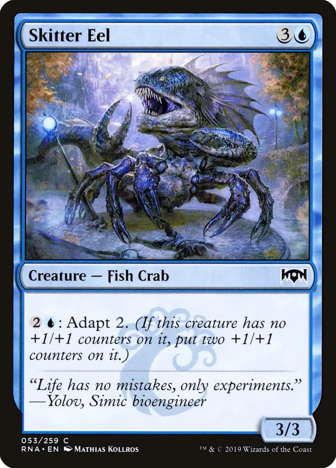 2019 Ravnica Allegiance Skitter Eel #53 common card image