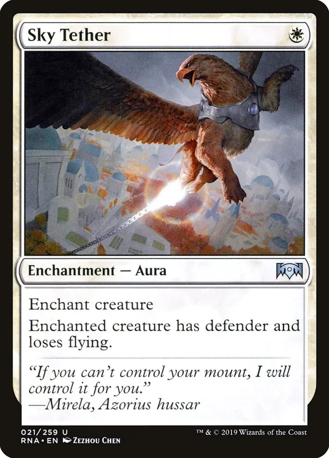 2019 Ravnica Allegiance Sky Tether uncommon #21 uncommon card image